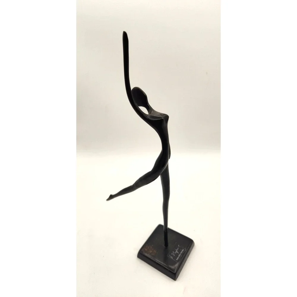 Bodrul Khalique Ballerina Statue Elegant Bronze Ballet Sculpture IKEA Vintage